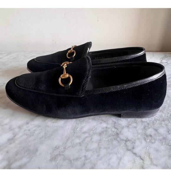 WOMENS 36 1/2 - GUCCI HORESEBIT VELVET LOAFER - Worn Once - Picture 6 of 14